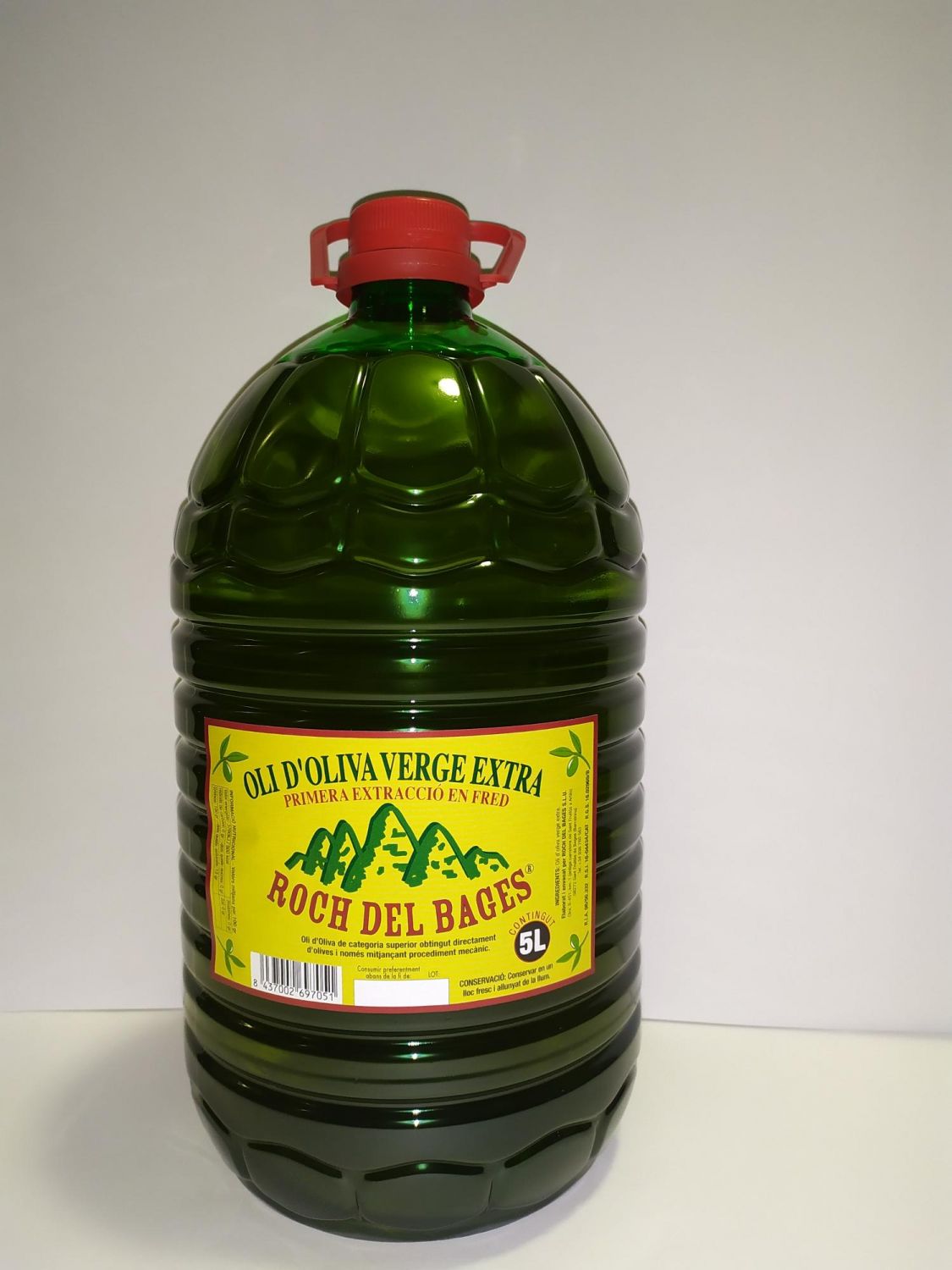 Compra familiar o col.lectiva. 9 garrafes de 5 litres d’oli d’oliva verge extra cupatge (3 caixes) collita 2021/2022